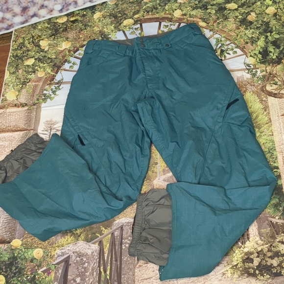 Burton dry ride dark teal snow pants size small - Picture 1 of 9